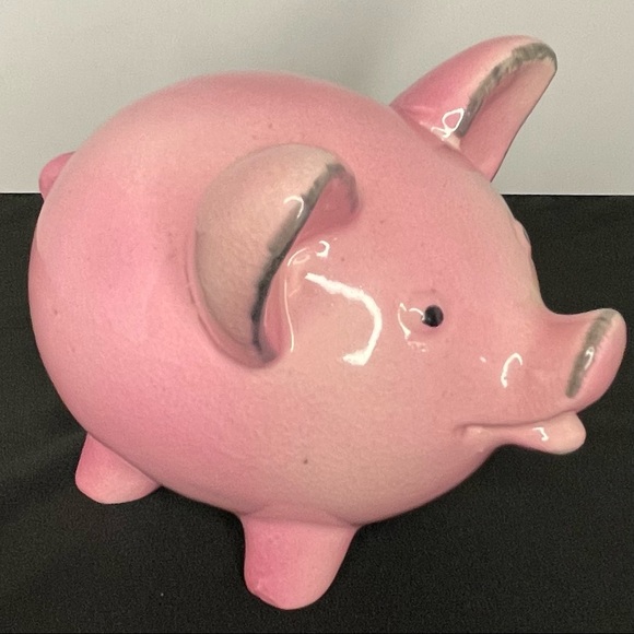 Vintage Irving W. Rice IRICE Porcelain Pink Pig Figurine - Picture 3 of 12